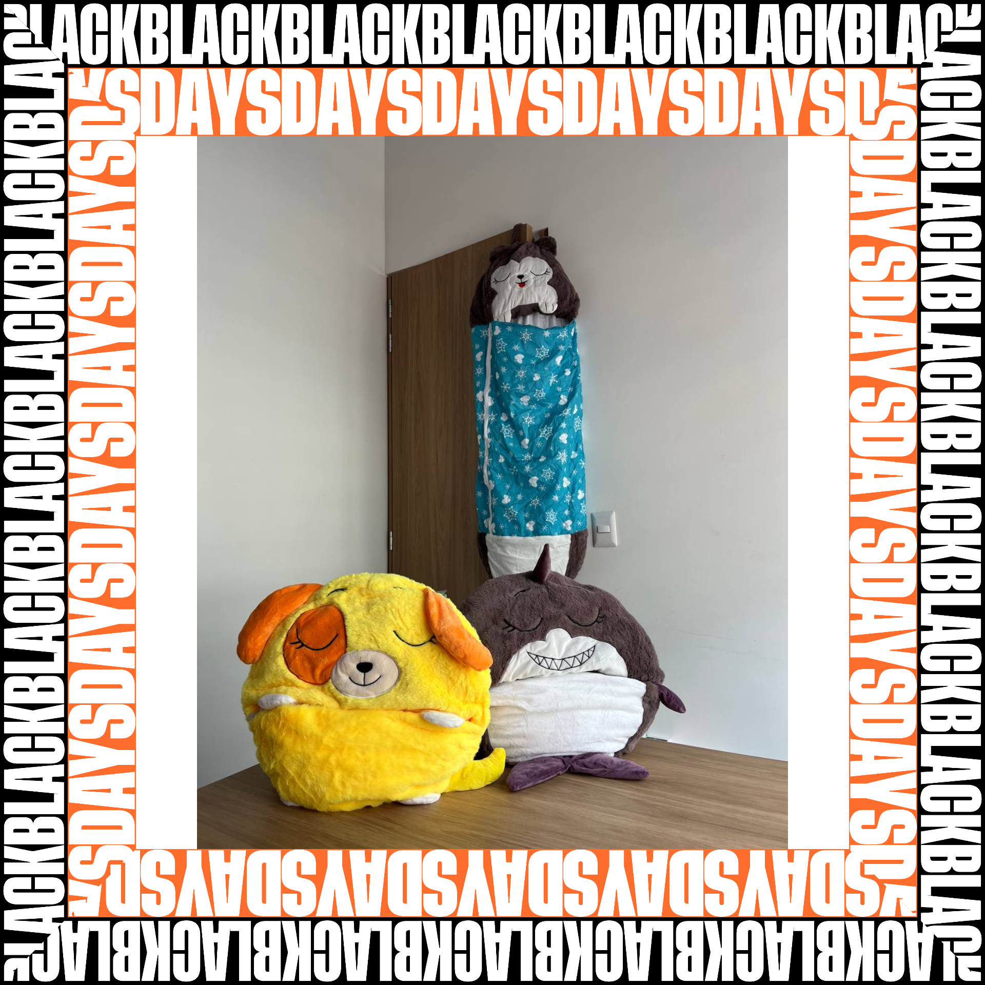 Happy Napper Sleeping 1.30cm Black Days
